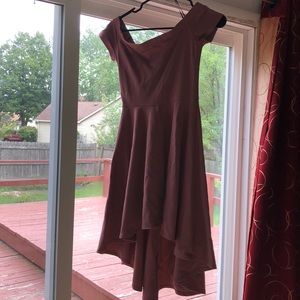 Off the shower vintage looking hi-lo dress